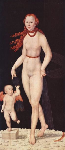 Lucas Cranach the Elder, Venus And Cupid, 1540, Alte Pinakothek, Munich, Germany