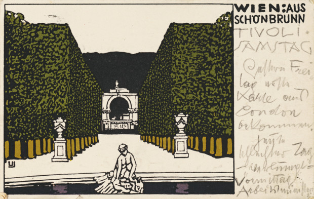Postcard from Gustav Klimt to Emilie Flöge, 27.02.1909, gustav klimt emilie flöge private collection