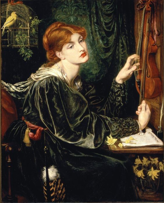 Veronica Veronese, Dante Gabriel Rossetti, 1872, Delaware Art Museum