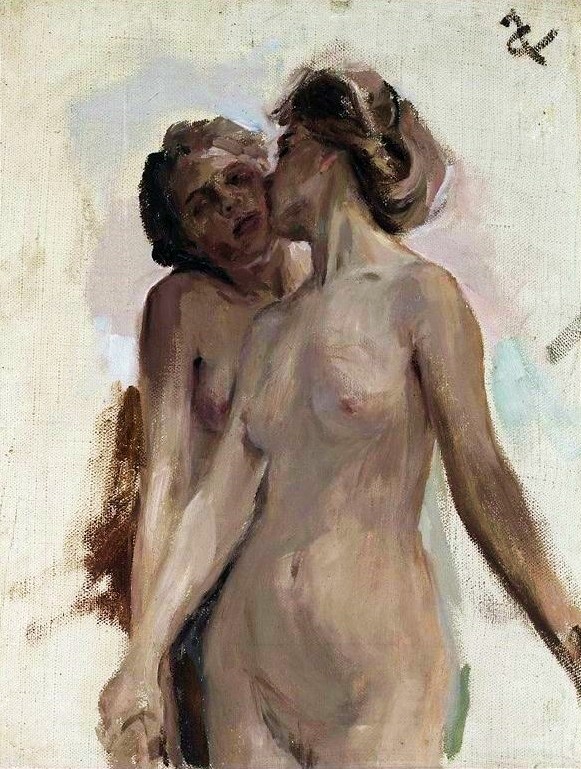 lesbianism in art: Jan Ciągliński, Symbolic Dance, 1898, National Museum, Warsaw, Poland.