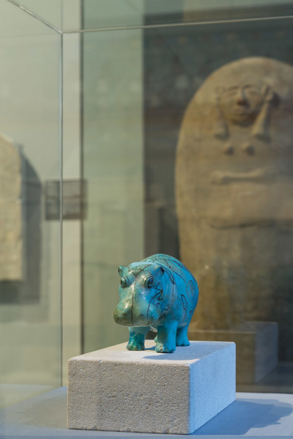 Blue Faience Hippopotamus from Kunsthistorisches Museum