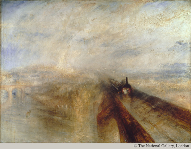  J.M.W. Turner; Rain, Steam and Speed: The Great Western Railway, 1844 photography © ; The National Gallery, London 