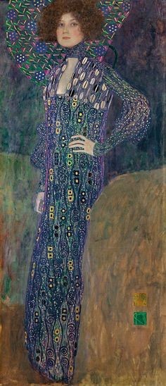Gustav Klimt, Emilie Flöge 1902, oil on canvas, Wien Museum, Vienna gustav klimt emilie flöge