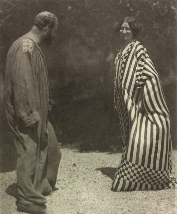 Gustav Klimt and Emilie Flöge together
