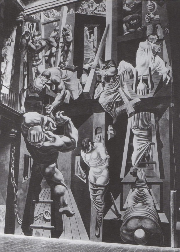 Guernica Reuben Kadish and Philip Guston, Panel from The Inquisition, 1935, Museo Michoacano, Morelia, Mexico.