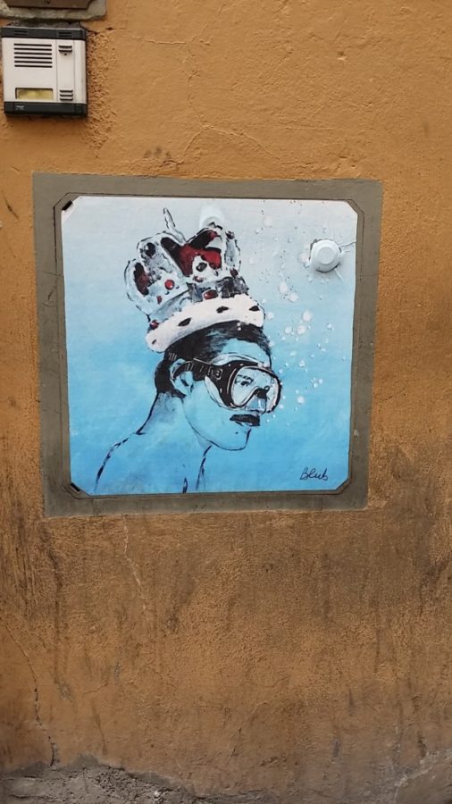 Blub, Street art inspired by Freddie Mercury of Queen, Florence, Italy.