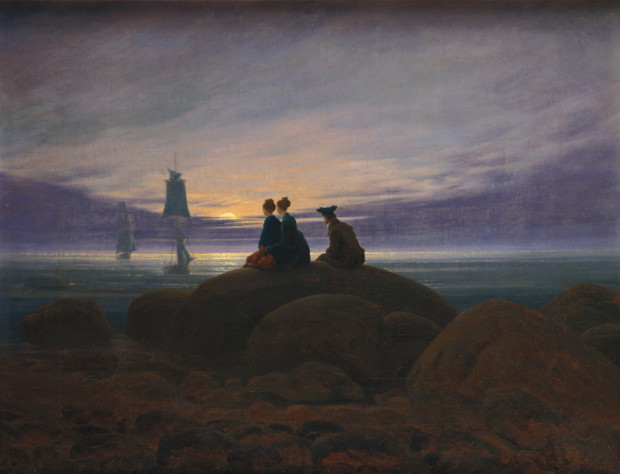 Caspar David Friedrich, Moon Rising over the Sea, 1821, Alte Nationalgalerie, Berlin, Germany.