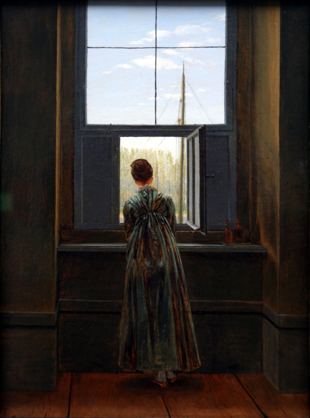 Woman at a Window, 1822, National Gallery, Berlin, Germany Caspar David Friedrich Works
