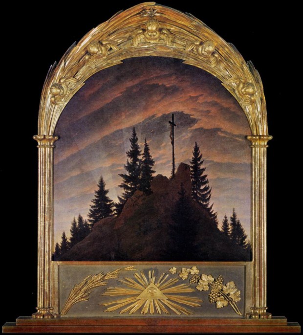 Caspar David Friedrich, The Cross in the Mountains 1808, Gemäldegalerie Alte Meister, Dresden, Germany