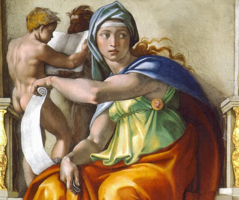 art models xxl: Michelangelo, The Delphic Sibyl, 1509, Sistine Chapel, Vatican City, Vatican.
