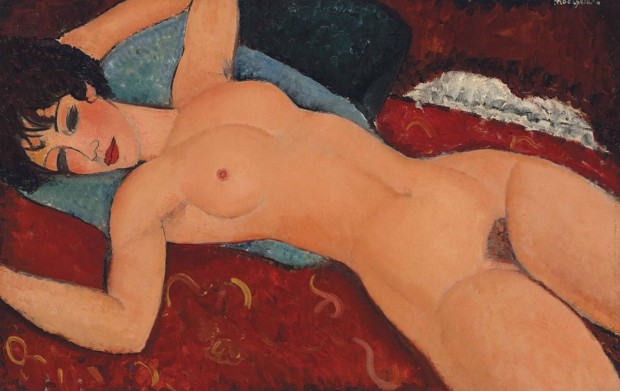 Amedeo Modigliani, Nu couché, 1917-18, Private collection nudes modigliani nudes