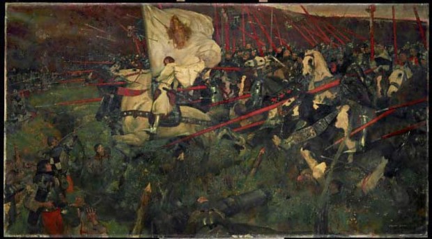 joan arc culture Franck Craig 1874 – 1918 “La Pucelle ! “Jeanne d’Arc à la tête de son armée 1914, Musee d’Orsay, Paris