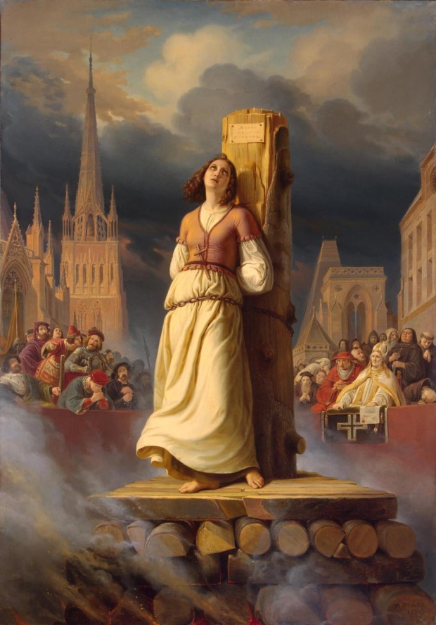 Hermann Anton Stilke - Joan of Arc’s Death at the Stake. (1843). Winter Palace, St Petersburg