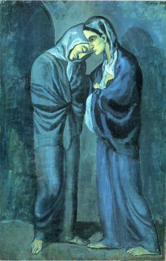 Pablo PIcasso, The Two Sisters, 1902, Hermitage Museum, St Petersburg Picasso Blue Period