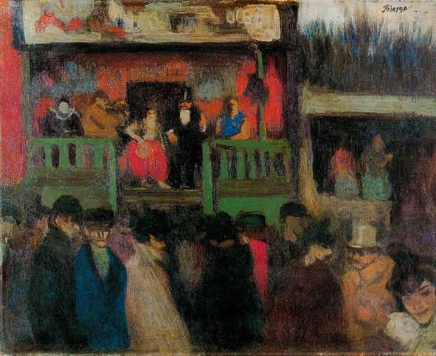 Pablo Picasso, Fairground Stall, 1900, Museu Picasso, Barcelona early picasso