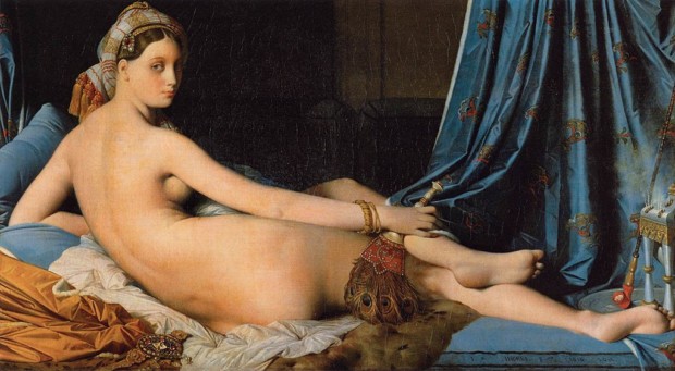 Scandalous Nudes Art The Grand Odalisque, Jean Auguste Dominique Ingres, 1814, Louvre, Paris