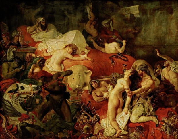 Delacroix Death Sardanapalus Eugene Delacroix, The Death of Sardanapalus, 1827, Musee du Louvre, Paris