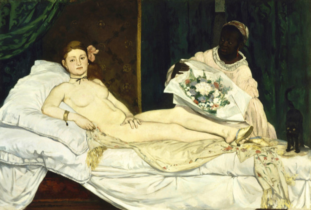 Scandalous Nudes Art Edouard Manet, Olympia, 1863, Musée d'Orsay
