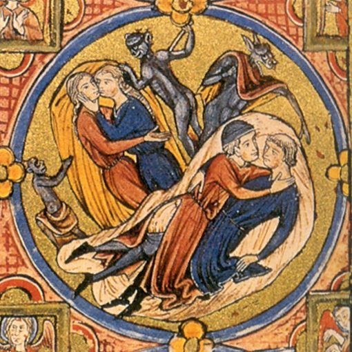  Moralised Bible Osterneische Nationalbibliothek, codex Vindbonesis, 2554, c. 1225-45 The British Library, male homosexuality art