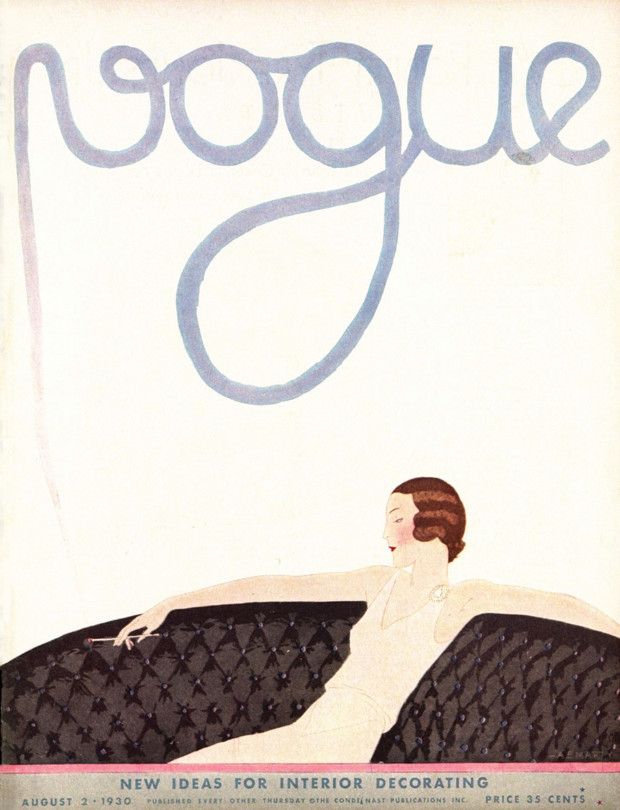 André E. Marty, Vogue cover, August 1930 issue.