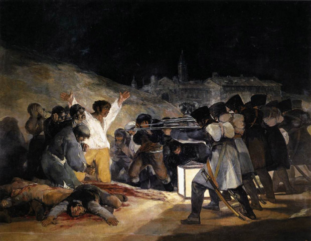 francisco goya paintings francisco goya modernist Francisco de Goya The Third of May, 1808: The Execution of the Defenders of Madrid 1814 Museo del Prado, Madrid