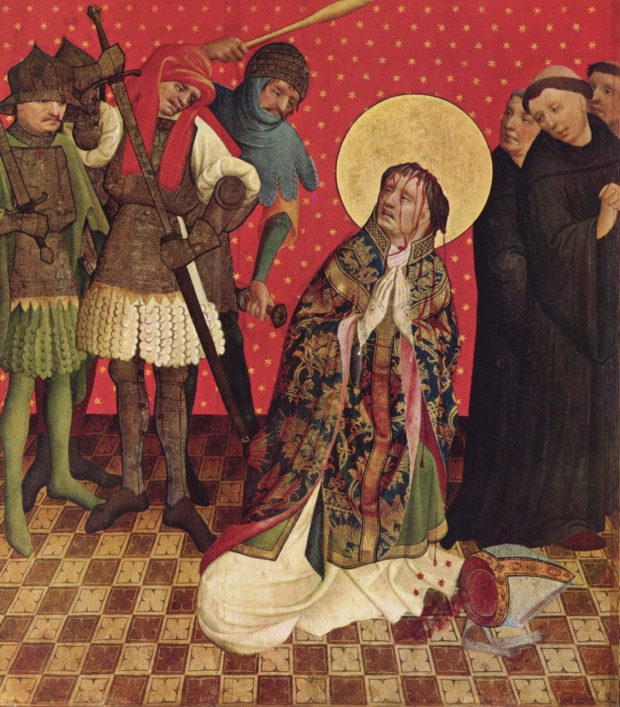 Master Francke, The Martyrdom of Thomas Becket, c. 1424, Kunsthalle, Hamburg, Germany.