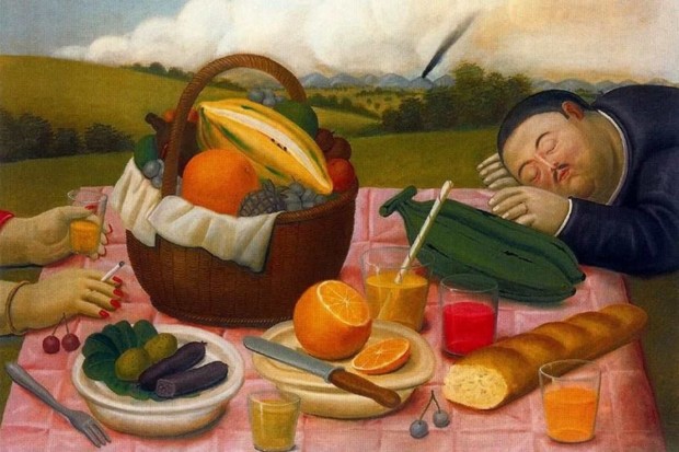 Picnic Inspirations Art: Fernando Botero, Picnic, 1989