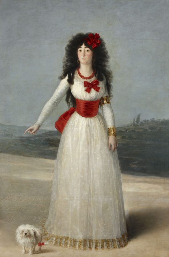 duchess of alba goya Francisco de Goya, Duchess of Alba / The White Duchess, 1795, Liria Palace