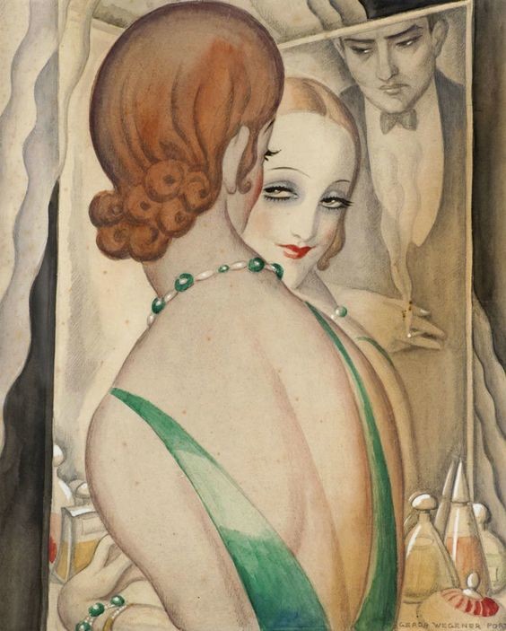 The Story of Lili Elbe: At the mirror, Gerda Wegener, 1931-1936, Arken Museum for Moderne Kunst , Lili Elbe transgender woman