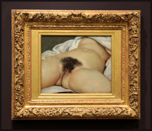 Scandalous Nudes Art Gustave Courbet, The Origin of the World,1866, Musée d'Orsay