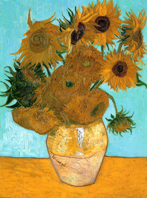 Van Gogh Sunflowers live Van Gogh’s “Sunflowers” (1888), from the Neue Pinakothek museum in Munich. 