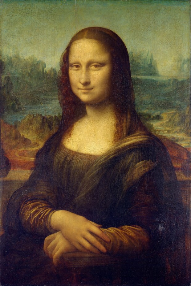 damaged masterpieces Leonardo da Vinci, Mona Lisa, 1503, Louvre, Paris, France.