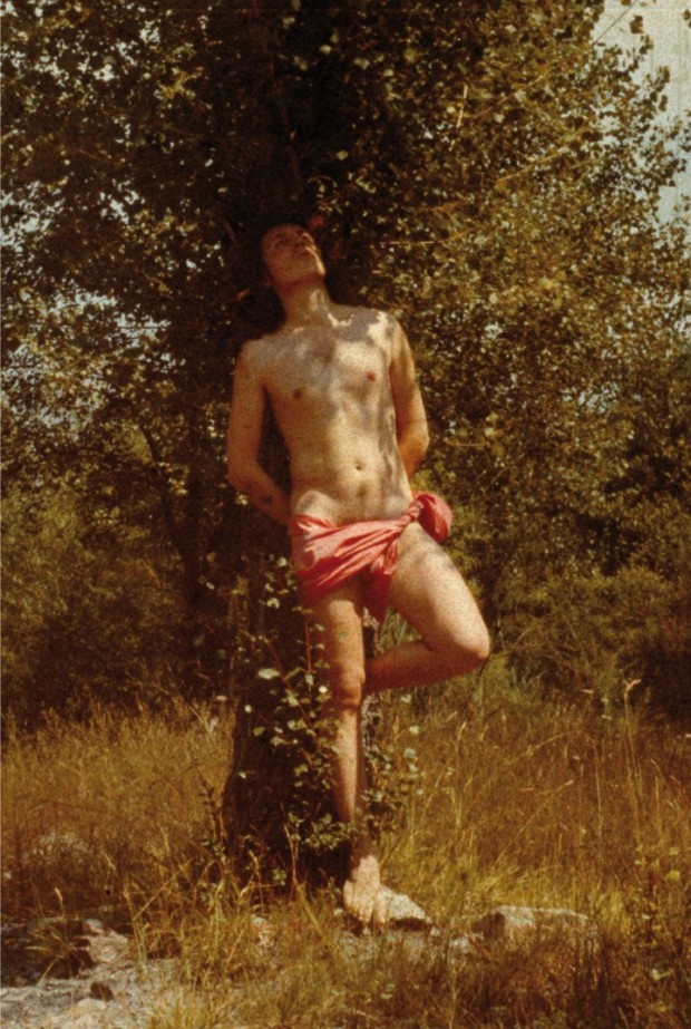 St. Sebastian as a gay icon: Luigi Ontani, San Sebastian in Calvenzano forest (d'après Guido Reni), 1970, private collection. Museo Ontani.