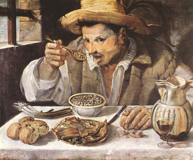 Annibale Carracci, The Bean Eater, c. 1585, Rome, Galleria Colonna, Carracci Inventor Baroque Painting