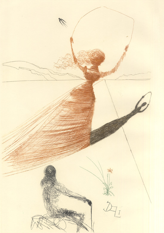 Salvador Dali, Alice Frontispiece, 1969