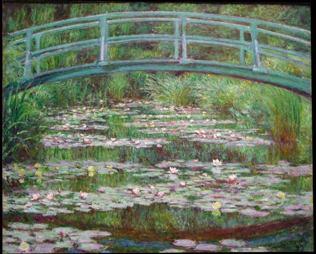 Claude Monet Japanese Footbridge Claude Monet, The Japanese Footbridge, National Gallery of Art, Washington, 1922