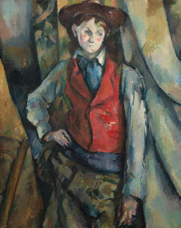 Boy In Red, Paul Cézanne , 1888-90, National Gallery of Art/National Portrait Gallery London