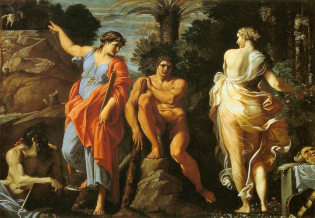 Annibale Carracci, Hercules at the Crossroads, c. 1595-97, Naples, Museo Nazionale di Capodimonte, Carracci the Inventor of Baroque Painting