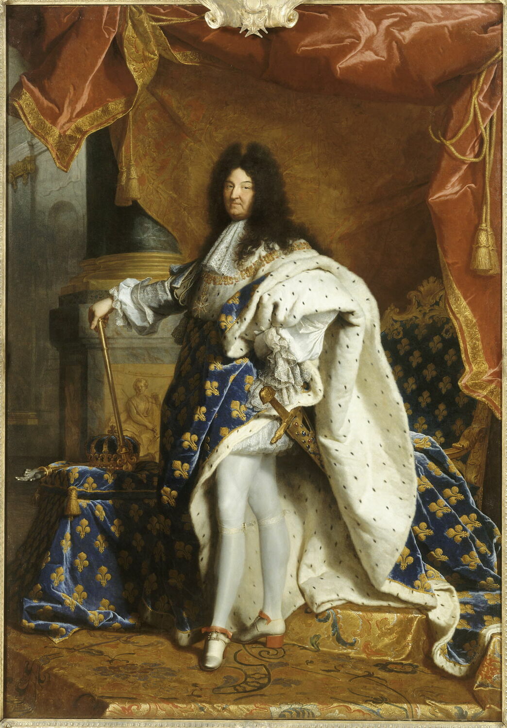 King Louis XIV painted by Hyacinthe Rigaud, 1701