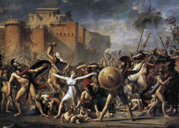 Jacques-Louis David, The Intervention of the Sabine Women, 1799, Musee du Louvre