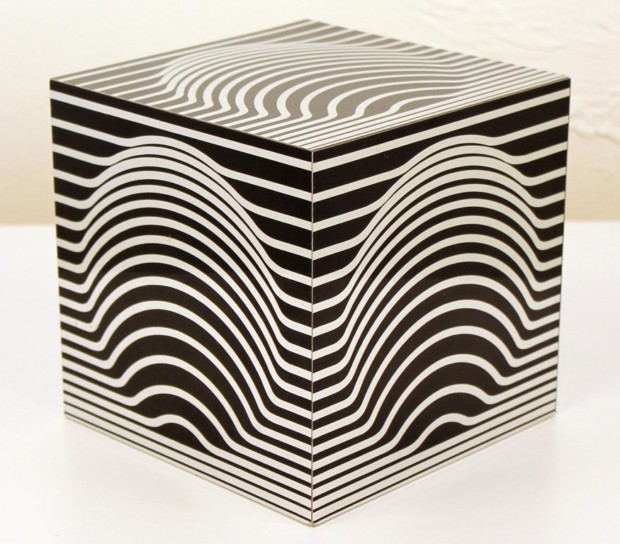 Victor Vasarely, Cube Sculpture 3