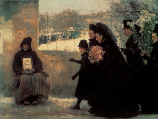 All Saints Day, Emile Friant, 1888, Musée des Beaux-Arts de Nancy, France, All Saints Day In Paintings