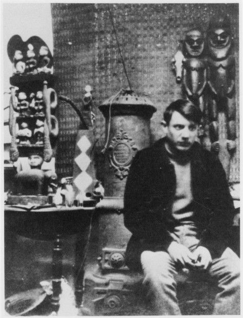 Pablo Picasso in his studio in Le Bateu-Lavoir, 1900, Montmartre - the Home to Many Inspirations