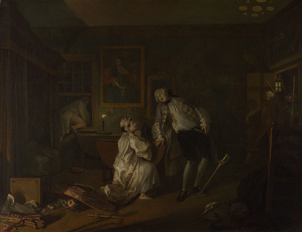 The Bagnio, William Hogarth, 1743, National Gallery, LondonWilliam Hogarth - Marriage à-la-mode 