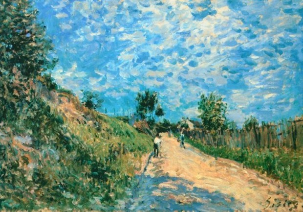 Alfred Sisley, Hill Path, 1876, Musée des Beaux-Arts de Lyon, Lyon, France, paths from art