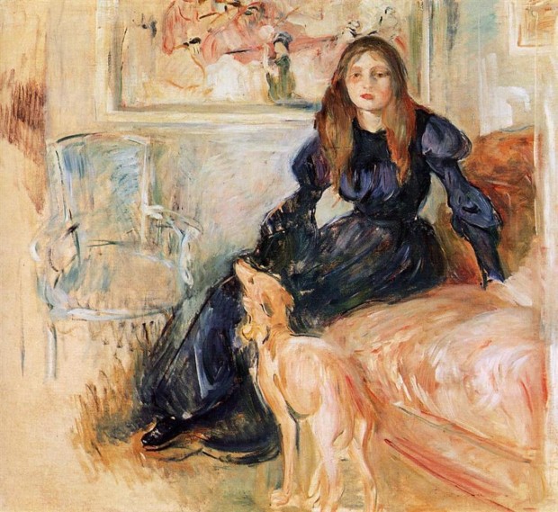 Julie Manet and her Greyhound Laerte, Berthe Morisot, 1893, Musée Marmottan Monet, Paris, Julie Manet - the Beauty of Impressionism