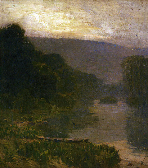 William Langson Lathrop, Evening Before the Storm, ca. 1898. Courtesy of James A. Michener Art Museum, Last Landscape of William Langson Lathrop