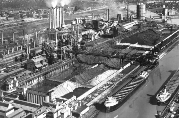 Ford River Rouge Complex:Aerial View of the Ford Motor Company’s River Rouge Plant, 1947, The Henry Ford, Dearborn, MI, USA.