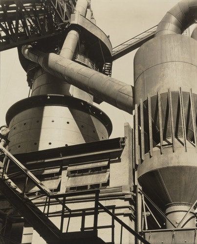 Ford River Rouge Complex: Charles Sheeler, Blast Furnace and Dust Catcher, 1927, Art Institute of Chicago, Julian Levy collection, Chicago, IL, USA.