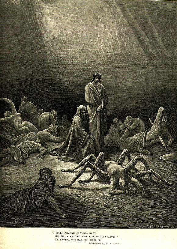 Illustration for Dante's Purgatorio by Gustave Doré, etching, 1868